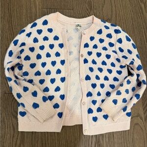 Bonton Pink and Blue Heart Kids Sweater